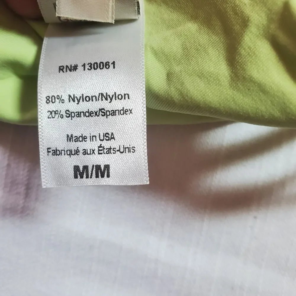 L*Space Harrington High Waist Strappy Bikini Bottom Mojito Green Medium M